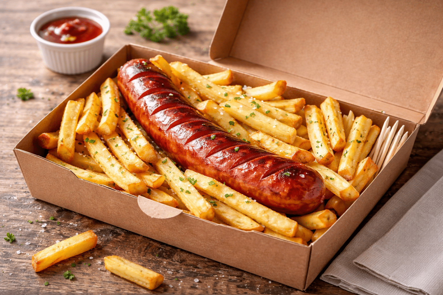 Saucisse + frites
